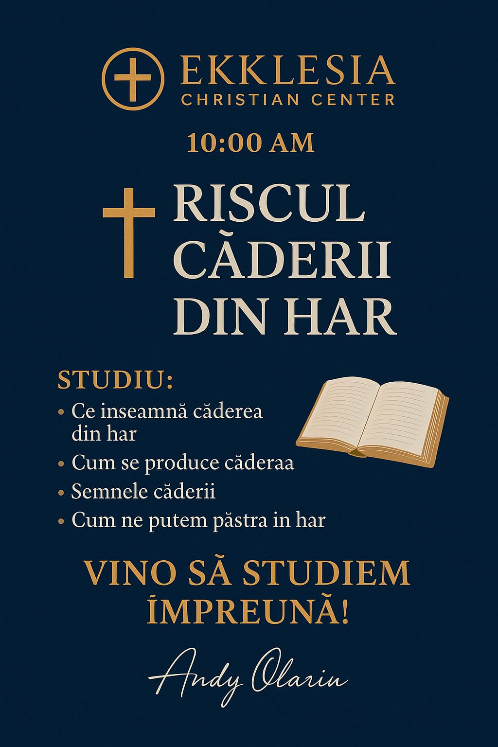 Riscul căderii din har